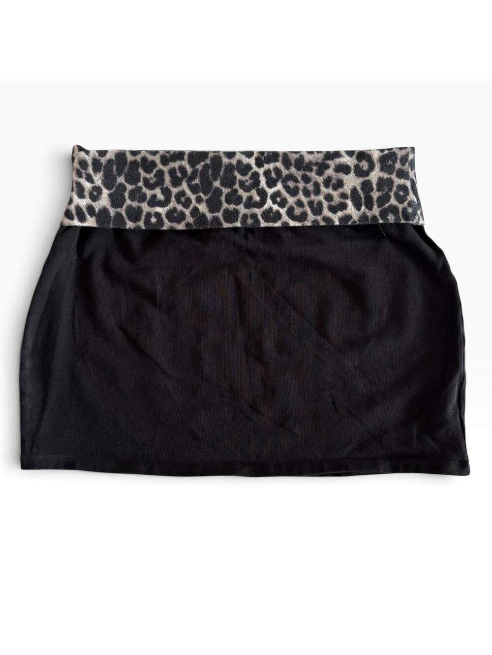 Express Women's Black and Multi Skirt